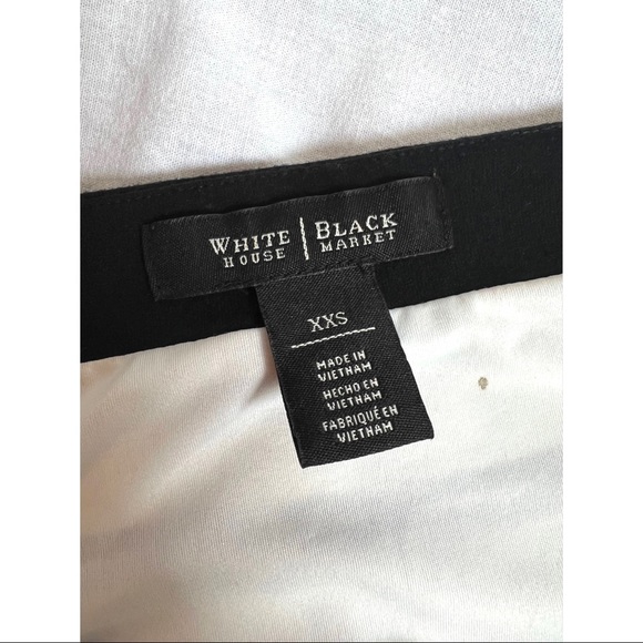 White House Black Market Sleeveless White Dress With Black Stripes - Picture 5 of 6